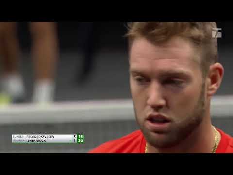 Federer Zverev vs Sock Isner Laver Cup 2018