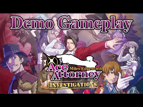 Ace Attorney Investigations: Miles Edgeworth - Full DEMO Gameplay Walkthrough [No Commentary]