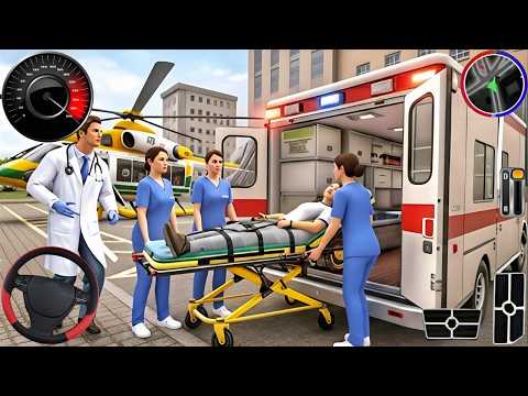 Ambulance City Rescue Simulator - 911 US Emergency Ambulance Driving 3D : Android Gameplay