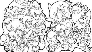 Magical coloring box | Super Mario Bros Coloringpages