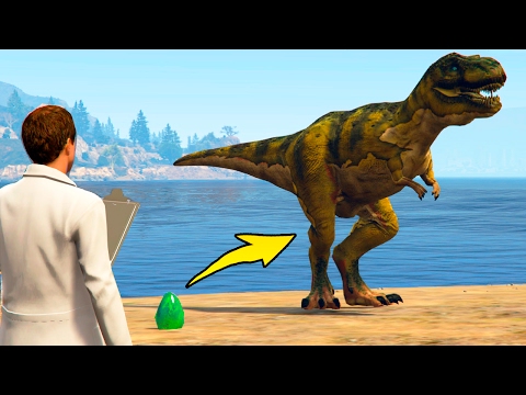 КАК Я ВЫРАСТИЛ ДИНОЗАВРА В GTA 5? - GTA 5 МОДЫ - МОДЫ В ГТА 5