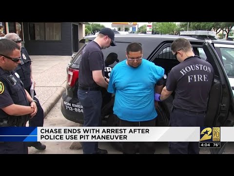 Chase ends with arrest after police use PIT maneuver