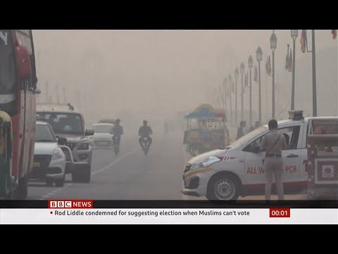 Health Emergency - toxic smog in Delhi (India) - BBC News -  2nd November 2019
