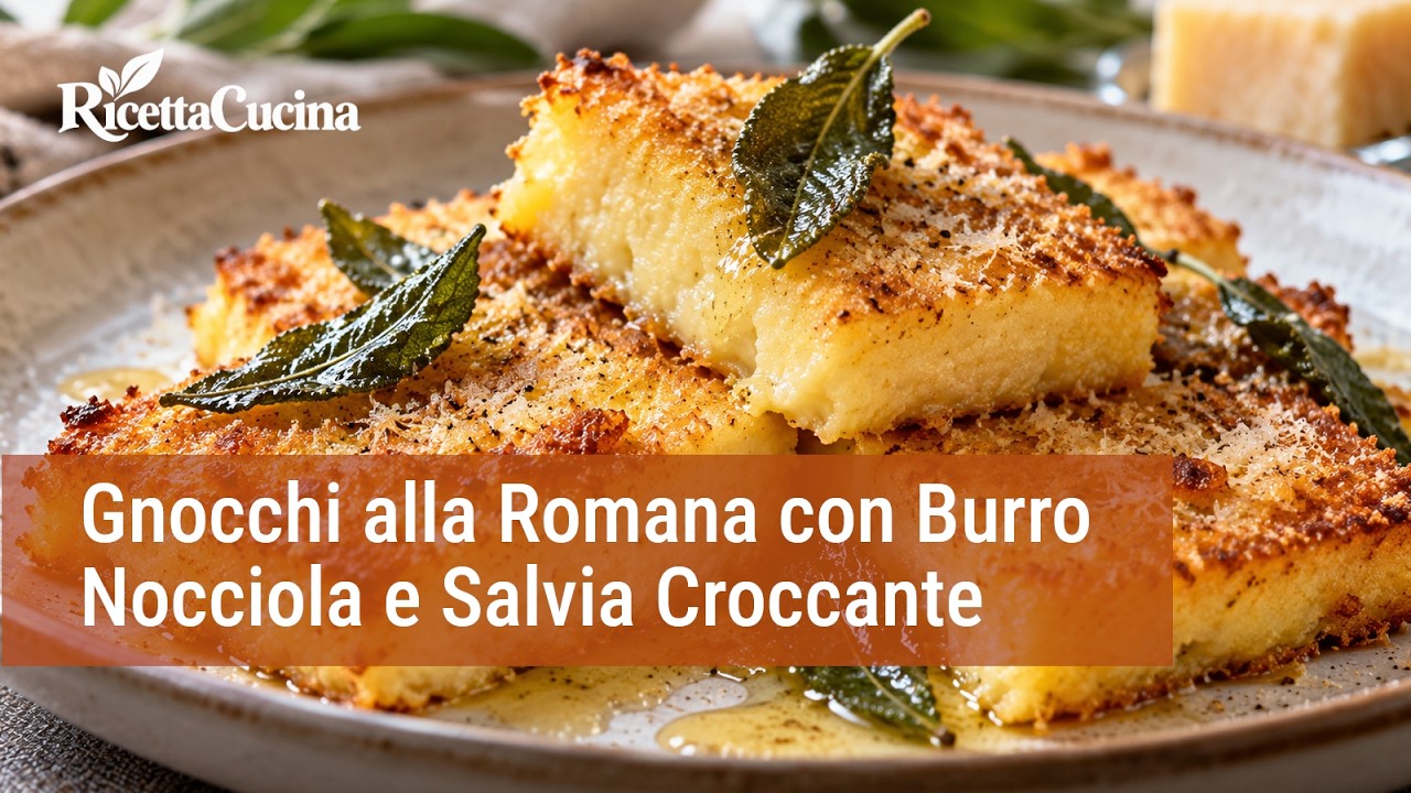 Anteprima video di Gnocchi alla Romana con Burro Nocciola e Salvia Croccante