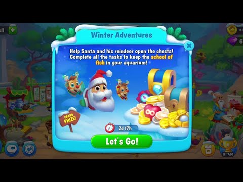@Fishdom Win Strikes Atlantis Cup Stage 82 - 91. Winter Adventures Event Stage 1 Finished.