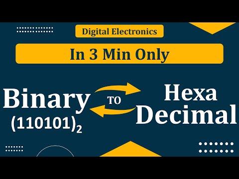 Binary to Hexadecimal conversion | Convert Hexadecimal to binary |Digital Electronics |Number System
