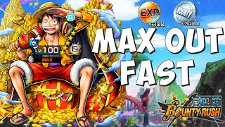 How to MAX OUT / LEVEL UP CHARACTERS FAST in One Piece Bounty Rush (OPBR) | Beginners Guide (2023)