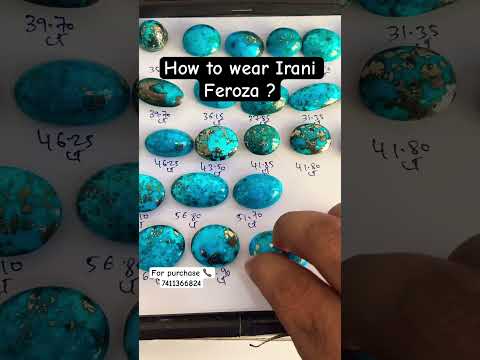 How to wear Irani Feroza Stone ?? 🤔 #iraniferoza