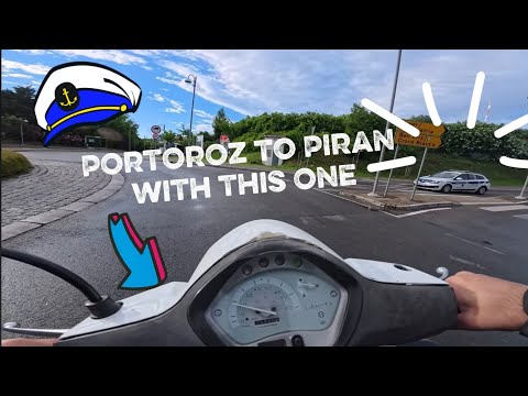 Portoroz to Piran with a old scooter :) Slovenia 2026