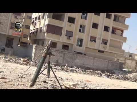 استهداف كتيبة الشهيد زيد الحراكي بقذائف الهاون مواقع قوات النظام قرب أوتوستراد دمشق-حمص من جهة حي جوبر في ريف دمشق