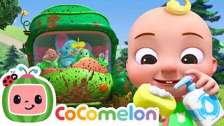 Bus Wash Song and Wheels on the Animal Bus | CoComelon Nursery Rhymes & Kids Songs