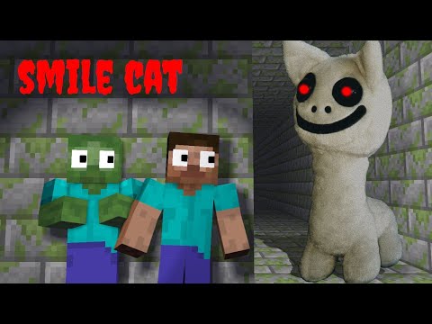 YellowBee Craft - Monster School: THE SMILE CAT HORROR MOVIE - Minecraft Animation