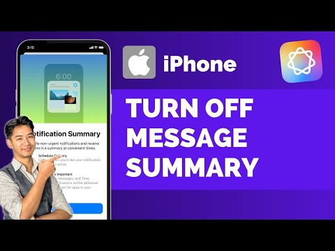How to Turn Off Message Summary Apple Intelligence !