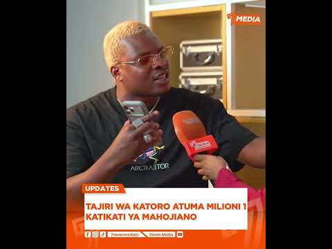 TAJIRI WA KATORO ATUMA MILIONI MOJA KATIKATI YA INTERVIEW