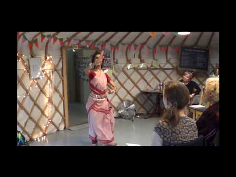 Maryam's Odissi dance at Zoku's The Circle at the Yurt Café