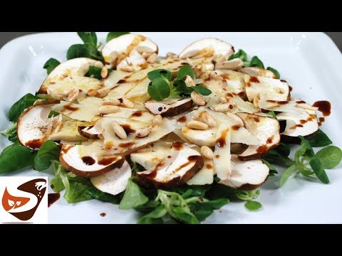 Insalata di funghi porcini, soncino e scaglie di Parmigiano - Antipasti veloci