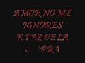 amor no me ignores k paz