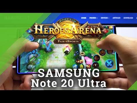 Test Heroes Arena on SAMSUNG Galaxy Note 20 Ultra – Performance of Gameplay