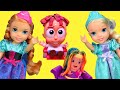 Play Doh Hair Elsa Anna Toddlers Have New Baby Sitters Playset