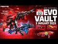 Next Evo Vault Confirmed 2 January 2026 Upcoming Evo Vault Free Fire