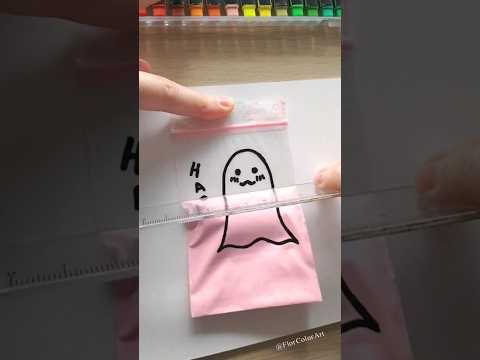 Wait✋they don't love you like I love you ✨Cute Zip Lock Bag Trick #art #drawing #magic