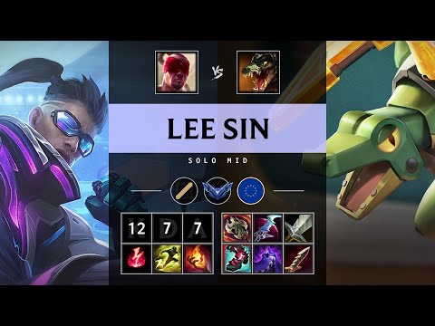 Lee Sin Mid vs Renekton - EUW Diamond Patch 25.19