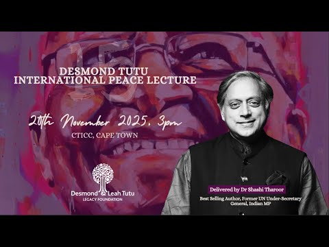 WATCH LIVE | The 15th Desmond Tutu International Peace Lecture