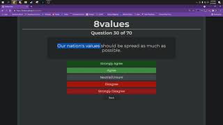 (ASMR) Taking the 8values Test