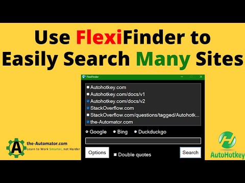 FlexiFinder is an amazing way to Search multiple sites