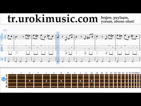 Banjo dersleri (İrlandalı Tenor) Beethoven - Für Elise Notalar Eğitim Bölüm#2 um-b723