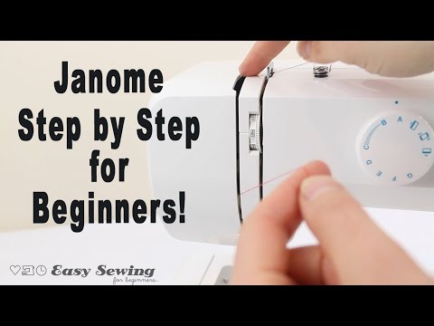 How to Thread a Janome Sewing Machine | Step by Step for Beginners