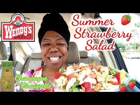 Wendy's Summer Strawberry Salad Review with Champagne...