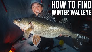 How To Find Winter Walleye!