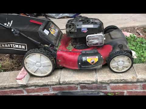 HOW TO CHANGE THE OIL ON A CRAFSMAN BRAND LAWN MOWER.
