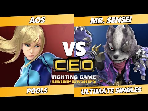 CEO 2021 - AoS (ZSS) Vs. Mr.Sensei (Wolf, Game & Watch) SSBU Ultimate Tournament