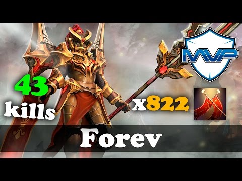 Forev 822 Duel Damagae 43 kills Legion Commander Dota 2