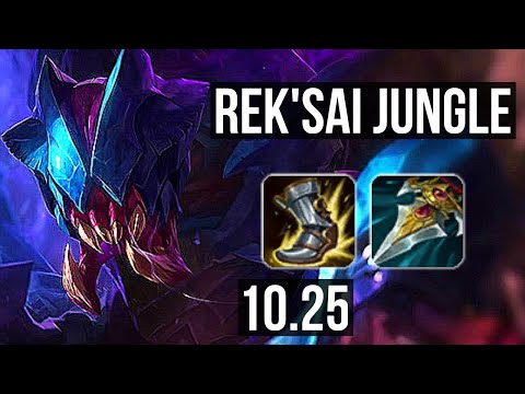 REK'SAI vs OLAF (JUNGLE) | 6/0/3, 71% winrate, Dominating | KR Master | v10.25