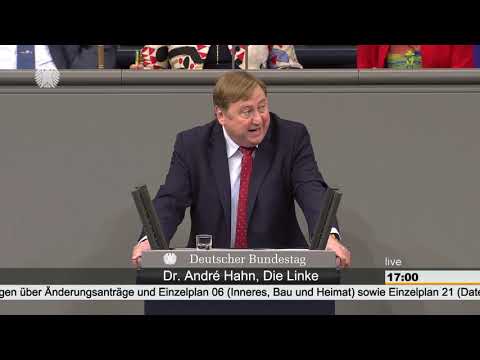 André Hahn: Inneres, Datenschutz und Informationsfreiheit [Bundestag 20.11.2018]