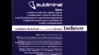 Ministers De La Funk feat Jocelyn Brown   Believe Deepah Dub