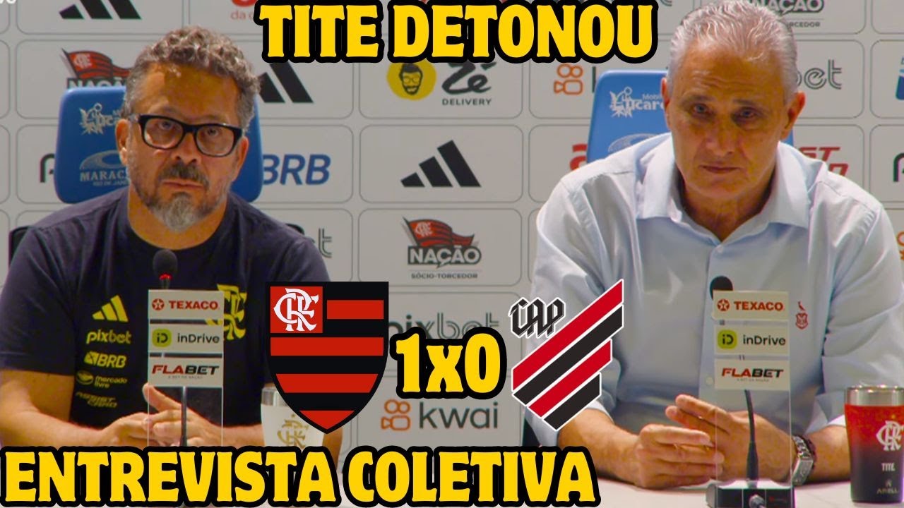 ENTREVISTA COLETIVA TITE FLAMENGO 1X0 ATHLETICO PR - TITE DEMITIDO?