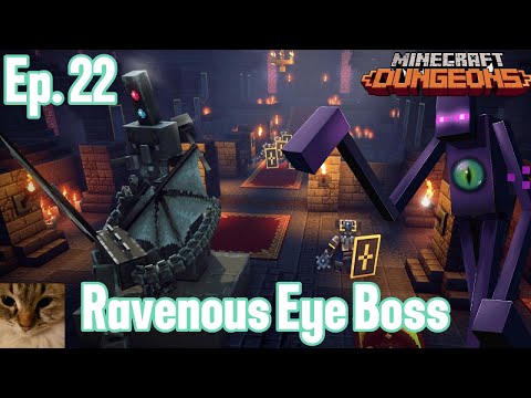 Highblock Halls, Eye of Ender Location + Ravenous Eye Boss, Minecraft Dungeons, Ep. 22!!!