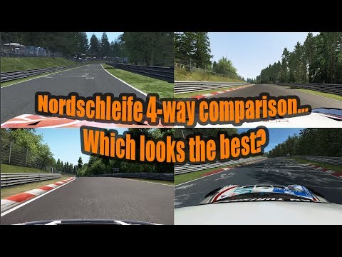 Nordschleife 4-way comparison: rFactor2 vs. Projects Cars 2 vs. Assetto Corsa vs. RaceRoom