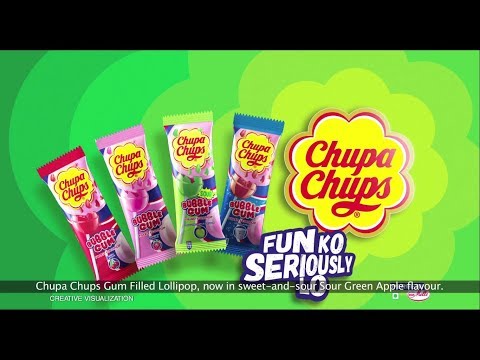 Chupa Chups Sour Green Apple Lollipop