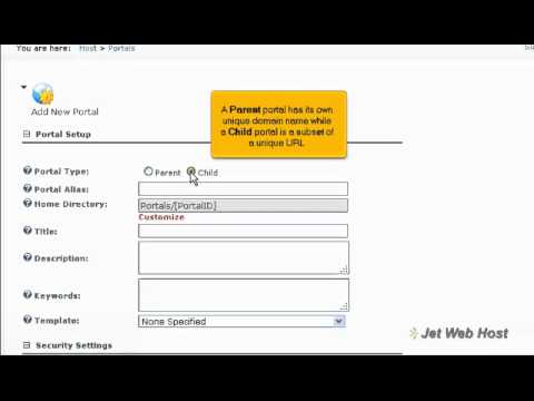 f How to host multiple portals in the same DotNetNuke installation