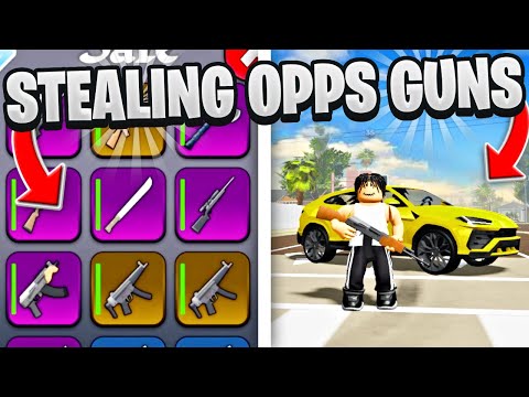I STOLE MY OPPS GUNS WITH LEGENDARY LOOT IN ROBLOX BLOCKSPIN