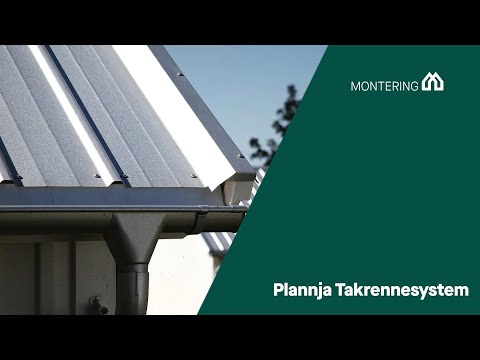 Montering Plannja Takrennesystem