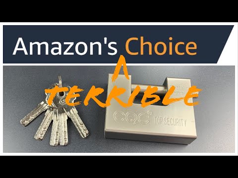 [842]2秒挑中!亞馬遜之選 "高安全性掛鎖" ([842] Picked in 2 Seconds! Amazon’s Choice “High Security Padlock”)