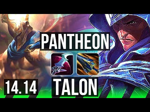 PANTHEON vs TALON (JGL) | 9/1/5, 67% winrate, Legendary | BR Master | 14.14