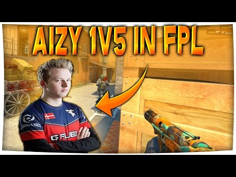 aizy INSANE 1v5 IN FPL w/ s1mple POV (CS:GO)
