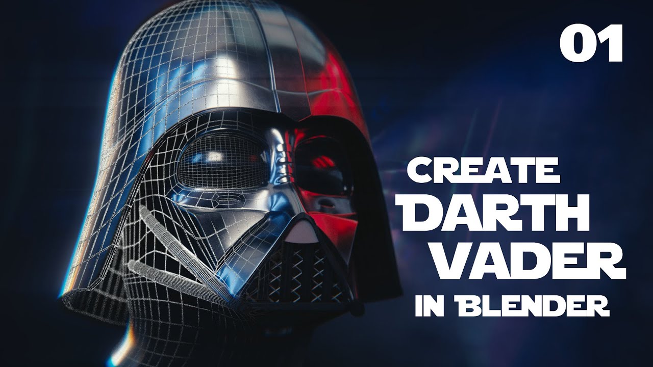 Blender Tutorial : Star Wars Darth Vader Helmet - 01
